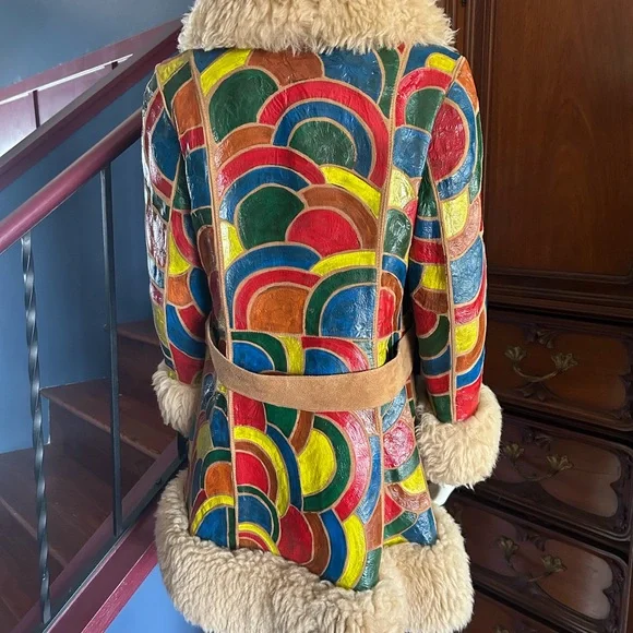 1970s hand painted Penny lane coat - Picture 4 of 9